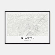 Princeton Map Landscape Poster