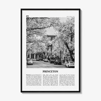 Princeton Print Black and White, Princeton Wall Art, Princeton Poster, Princeton Photo, Princeton Wall Décor, New Jersey, USA, United States