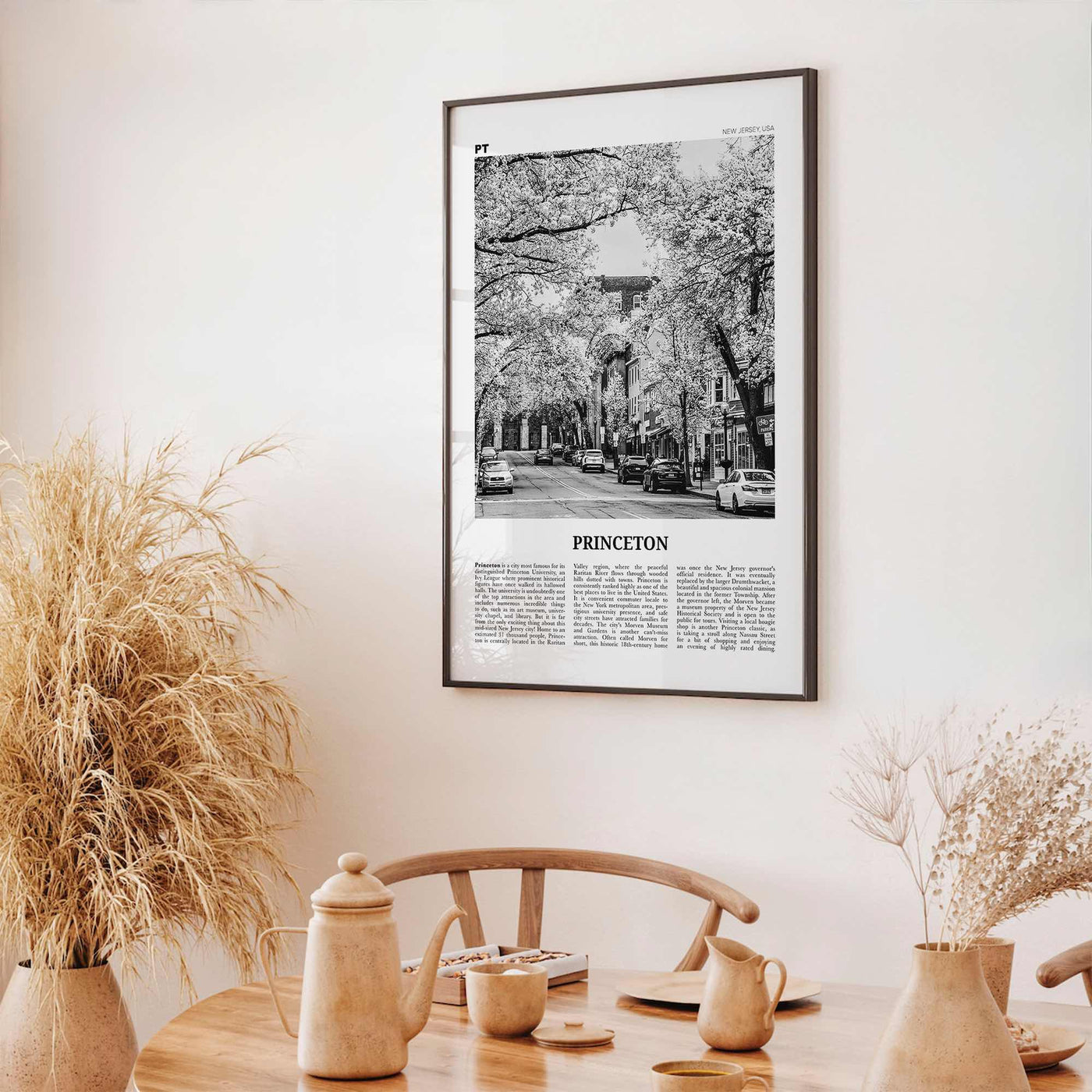 Princeton Print Black and White, Princeton Wall Art, Princeton Poster, Princeton Photo, Princeton Wall Décor, New Jersey, USA, United States