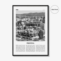 Pristina Print Black and White, Pristina Wall Art, Pristina Poster, Pristina Photo, Pristina Décor, Prishtina, Prishtinë, Priština, Kosovo