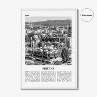 Pristina Print Black and White, Pristina Wall Art, Pristina Poster, Pristina Photo, Pristina Décor, Prishtina, Prishtinë, Priština, Kosovo