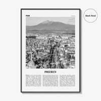 Prizren Print Black and White, Prizren Wall Art, Prizren Poster, Prizren Photo, Prizren Wall Décor, Prizreni, Призрен, Prizren, Kosovo