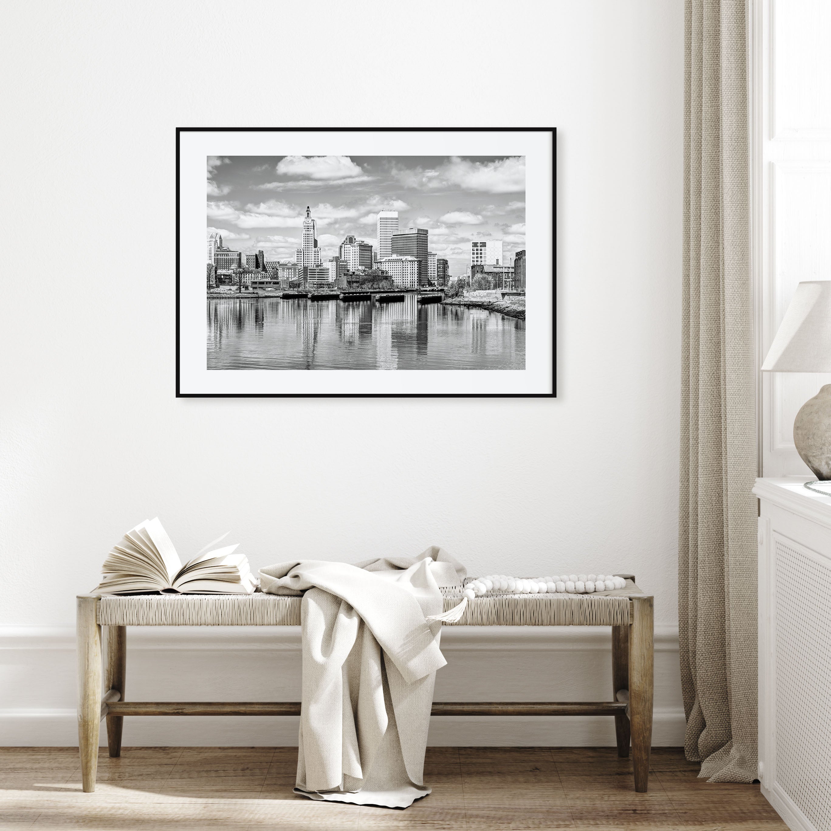 Providence Landscape B&W Poster