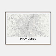 Providence Map Landscape Poster
