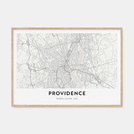 Providence Map Landscape Poster