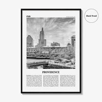 Providence Print Black and White, Providence Wall Art, Providence Poster, Providence Photo, Providence Map, Rhode Island, USA, United States