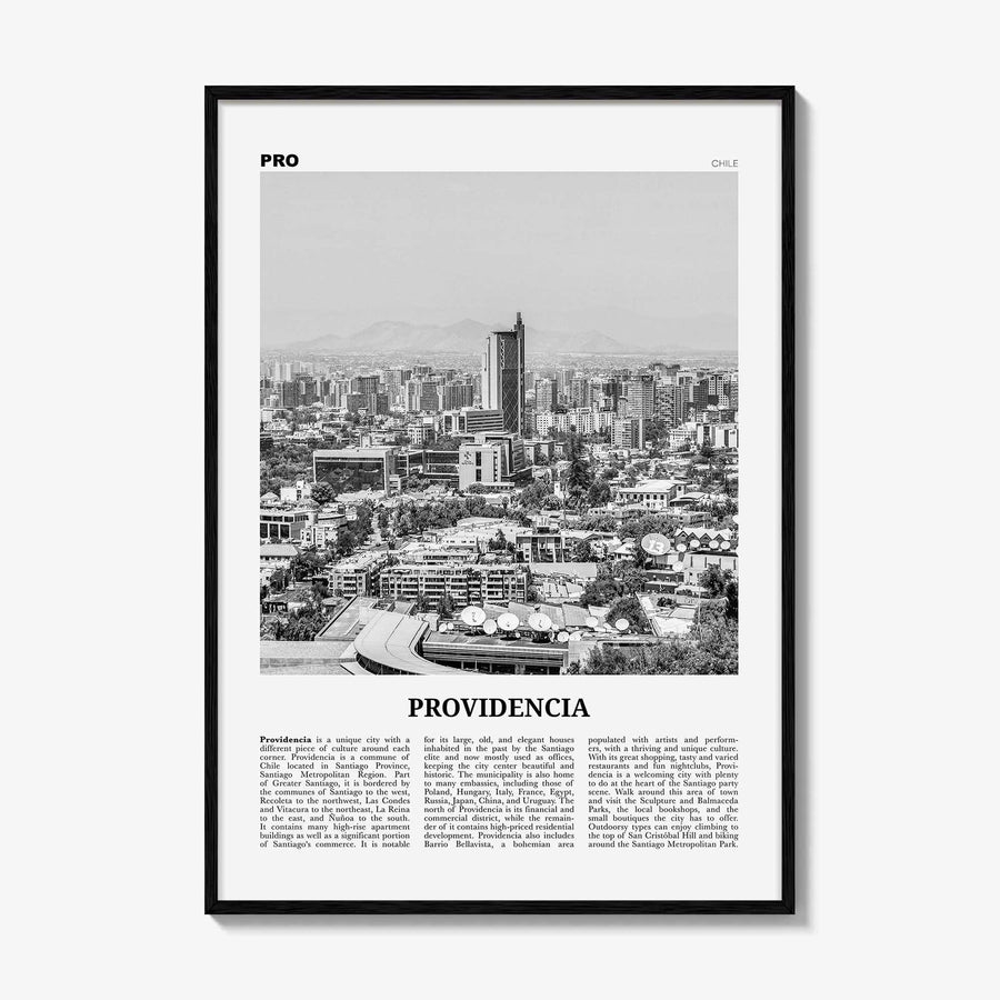 Providencia Print Black and White, Providencia Wall Art, Providencia Poster, Providencia Photo, Providencia Wall Decor, Chile, South America