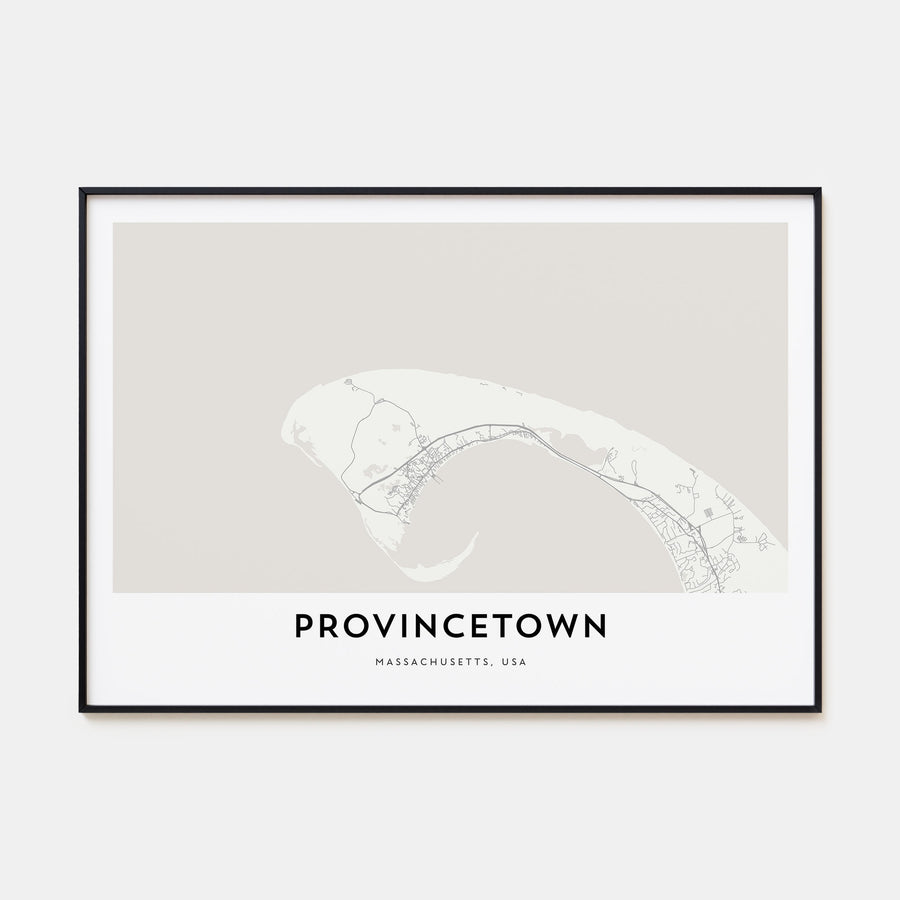 Provincetown Map Landscape Poster