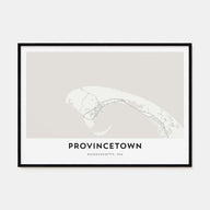 Provincetown Map Landscape Poster
