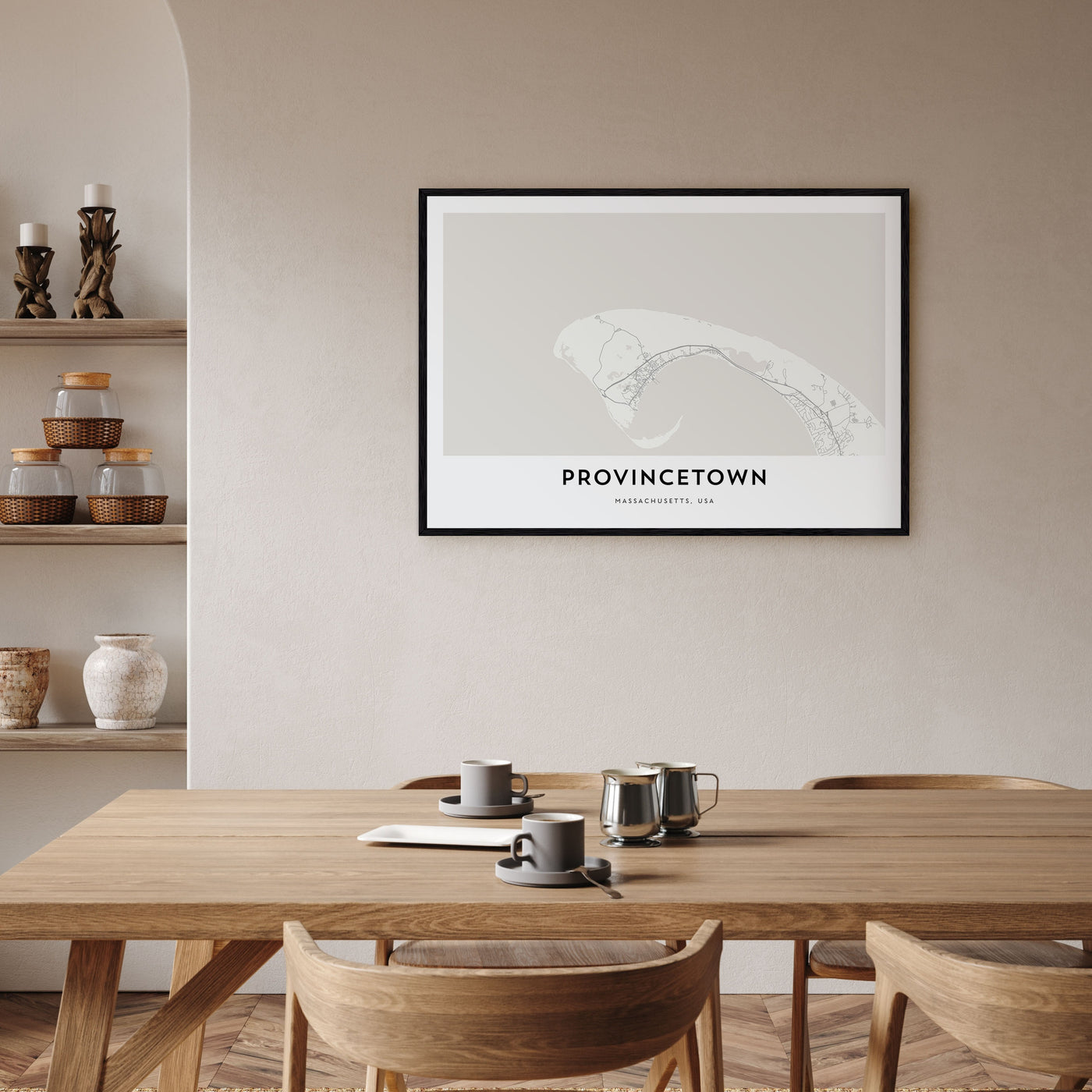 Provincetown Map Landscape Poster