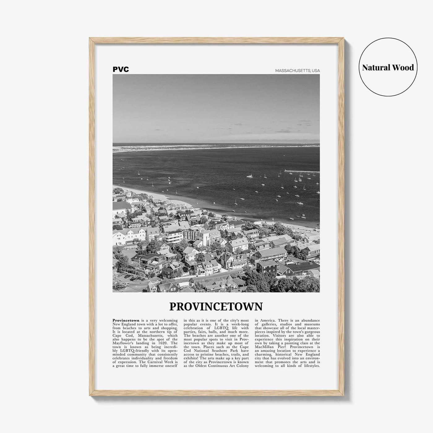 Provincetown Print Black and White, Provincetown Wall Art, Provincetown Poster, Provincetown Photo, Massachusetts, USA, United States