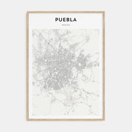 Puebla Map Portrait Poster