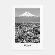 Puebla Portrait B&W Poster
