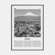 Puebla Travel B&W Poster