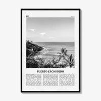 Puerto Escondido Print Black and White, Puerto Escondido Wall Art, Puerto Escondido Poster, Puerto Escondido Photo, Mexico Poster Print