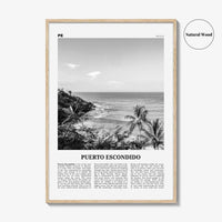 Puerto Escondido Print Black and White, Puerto Escondido Wall Art, Puerto Escondido Poster, Puerto Escondido Photo, Mexico Poster Print