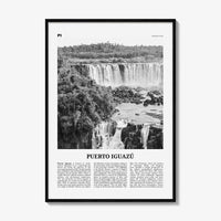 Puerto Iguazu Print Black and White, Puerto Iguazu Wall Art, Puerto Iguazu Poster, Puerto Iguazu Photo, Puerto Iguazu Wall Décor, Argentina