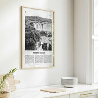 Puerto Iguazu Print Black and White, Puerto Iguazu Wall Art, Puerto Iguazu Poster, Puerto Iguazu Photo, Puerto Iguazu Wall Décor, Argentina
