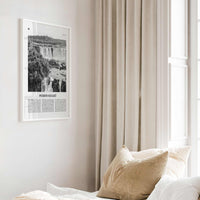 Puerto Iguazu Print Black and White, Puerto Iguazu Wall Art, Puerto Iguazu Poster, Puerto Iguazu Photo, Puerto Iguazu Wall Décor, Argentina