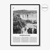 Puerto Iguazu Print Black and White, Puerto Iguazu Wall Art, Puerto Iguazu Poster, Puerto Iguazu Photo, Puerto Iguazu Wall Décor, Argentina