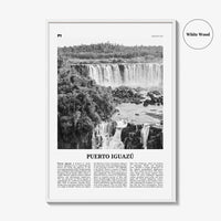 Puerto Iguazu Print Black and White, Puerto Iguazu Wall Art, Puerto Iguazu Poster, Puerto Iguazu Photo, Puerto Iguazu Wall Décor, Argentina