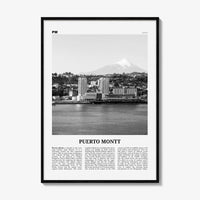 Puerto Montt Print Black and White, Puerto Montt Wall Art, Puerto Montt Poster, Puerto Montt Photo, Puerto Montt Wall Décor, Chile