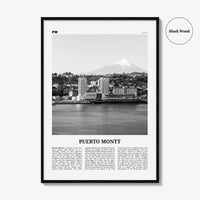 Puerto Montt Print Black and White, Puerto Montt Wall Art, Puerto Montt Poster, Puerto Montt Photo, Puerto Montt Wall Décor, Chile