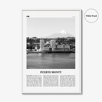 Puerto Montt Print Black and White, Puerto Montt Wall Art, Puerto Montt Poster, Puerto Montt Photo, Puerto Montt Wall Décor, Chile