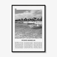 Puerto Morelos Print Black and White, Puerto Morelos Wall Art, Puerto Morelos Poster, Puerto Morelos Photo, Puerto Morelos Décor, Mexico