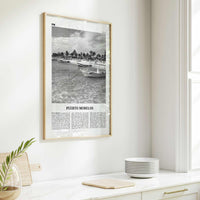 Puerto Morelos Print Black and White, Puerto Morelos Wall Art, Puerto Morelos Poster, Puerto Morelos Photo, Puerto Morelos Décor, Mexico