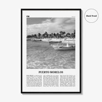 Puerto Morelos Print Black and White, Puerto Morelos Wall Art, Puerto Morelos Poster, Puerto Morelos Photo, Puerto Morelos Décor, Mexico