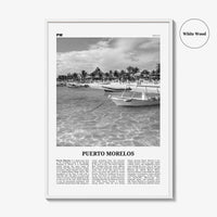 Puerto Morelos Print Black and White, Puerto Morelos Wall Art, Puerto Morelos Poster, Puerto Morelos Photo, Puerto Morelos Décor, Mexico