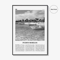 Puerto Morelos Print Black and White, Puerto Morelos Wall Art, Puerto Morelos Poster, Puerto Morelos Photo, Puerto Morelos Décor, Mexico