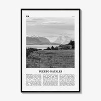 Puerto Natales Print Black and White, Puerto Natales Wall Art, Puerto Natales Poster, Puerto Natales Photo, Puerto Natales Wall Décor, Chile