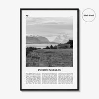 Puerto Natales Print Black and White, Puerto Natales Wall Art, Puerto Natales Poster, Puerto Natales Photo, Puerto Natales Wall Décor, Chile