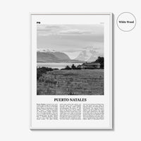 Puerto Natales Print Black and White, Puerto Natales Wall Art, Puerto Natales Poster, Puerto Natales Photo, Puerto Natales Wall Décor, Chile