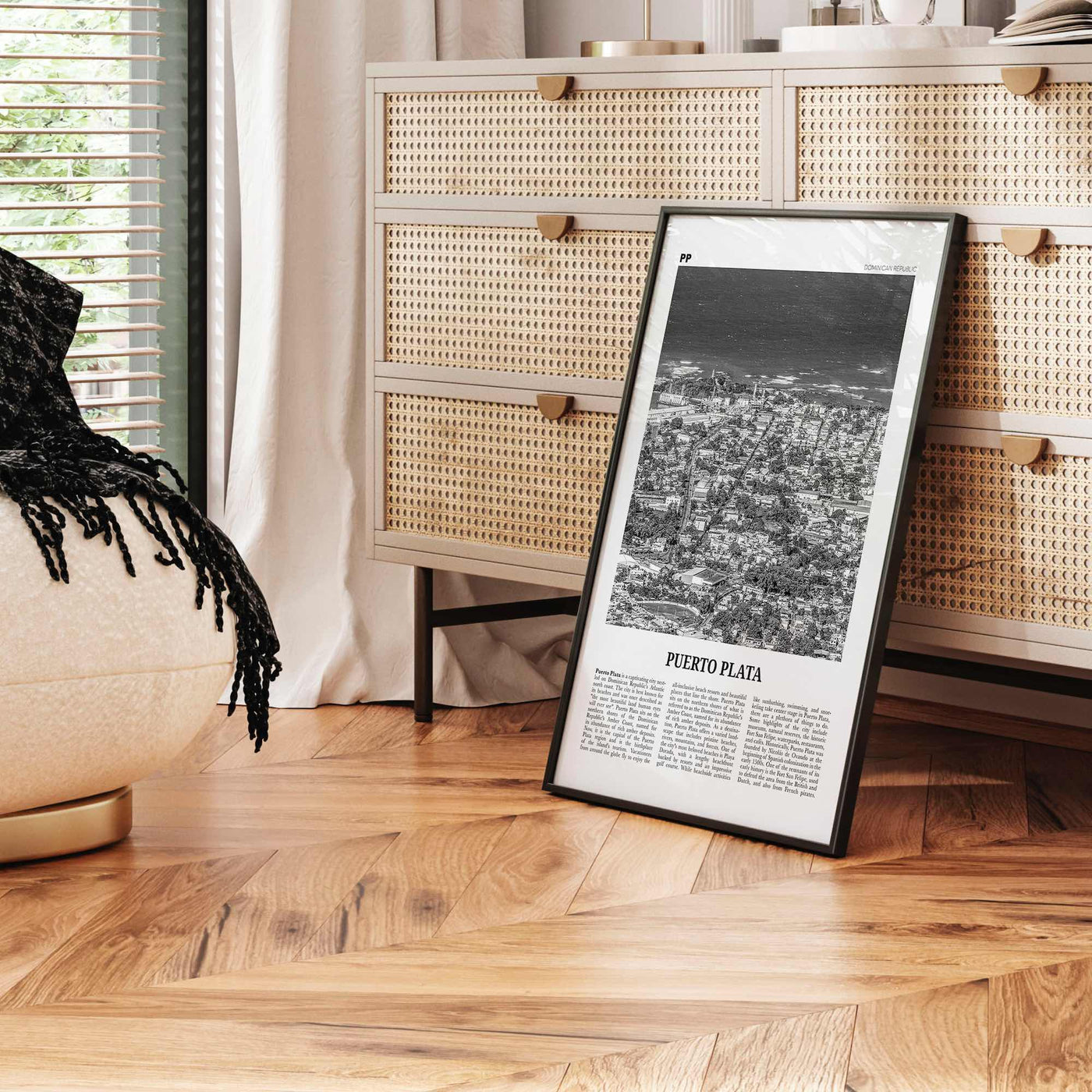 Puerto Plata Print Black and White, Puerto Plata Wall Art, Puerto Plata Poster, Puerto Plata Photo, Puerto Plata Décor, Dominican Republic