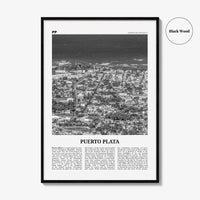 Puerto Plata Print Black and White, Puerto Plata Wall Art, Puerto Plata Poster, Puerto Plata Photo, Puerto Plata Décor, Dominican Republic