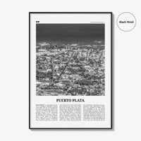 Puerto Plata Print Black and White, Puerto Plata Wall Art, Puerto Plata Poster, Puerto Plata Photo, Puerto Plata Décor, Dominican Republic