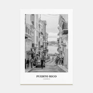Puerto Rico Portrait B&W No 2 Poster