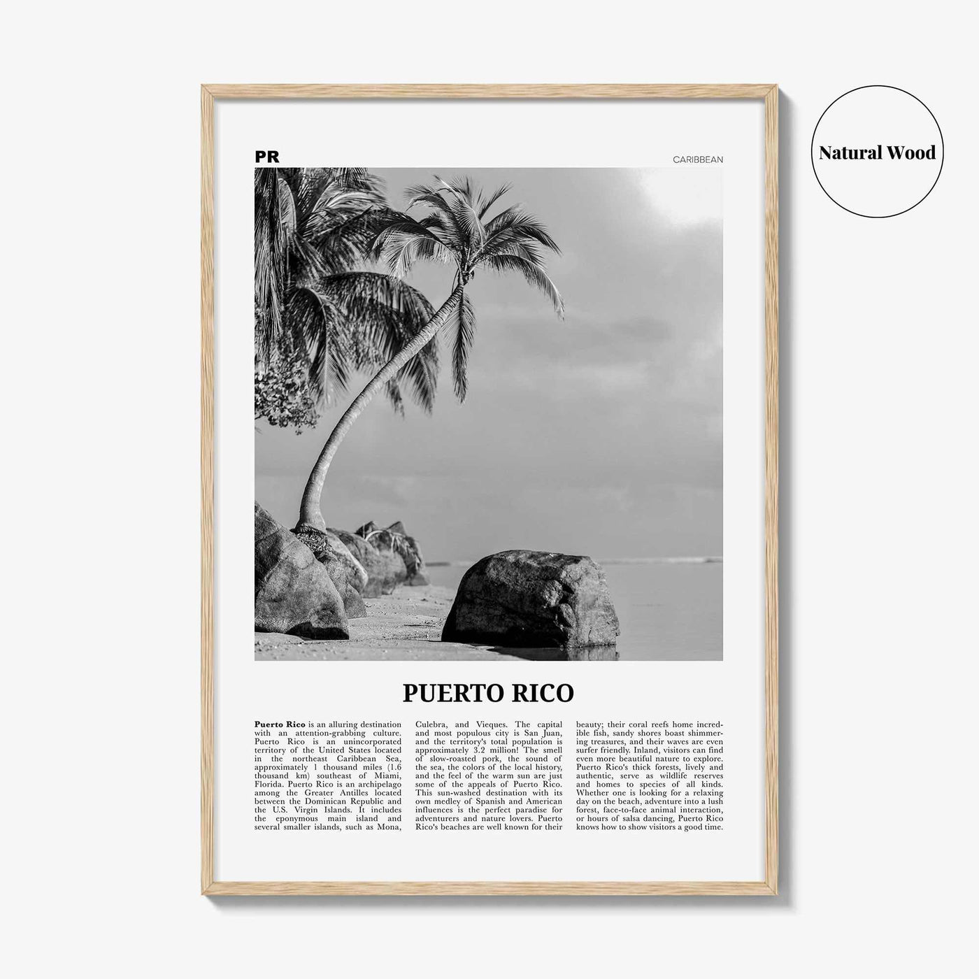 Puerto Rico Print Black and White No 1, Puerto Rico Wall Art, Puerto Rico Poster, Puerto Rico Photo, Puerto Rico Wall Decor, San Juan