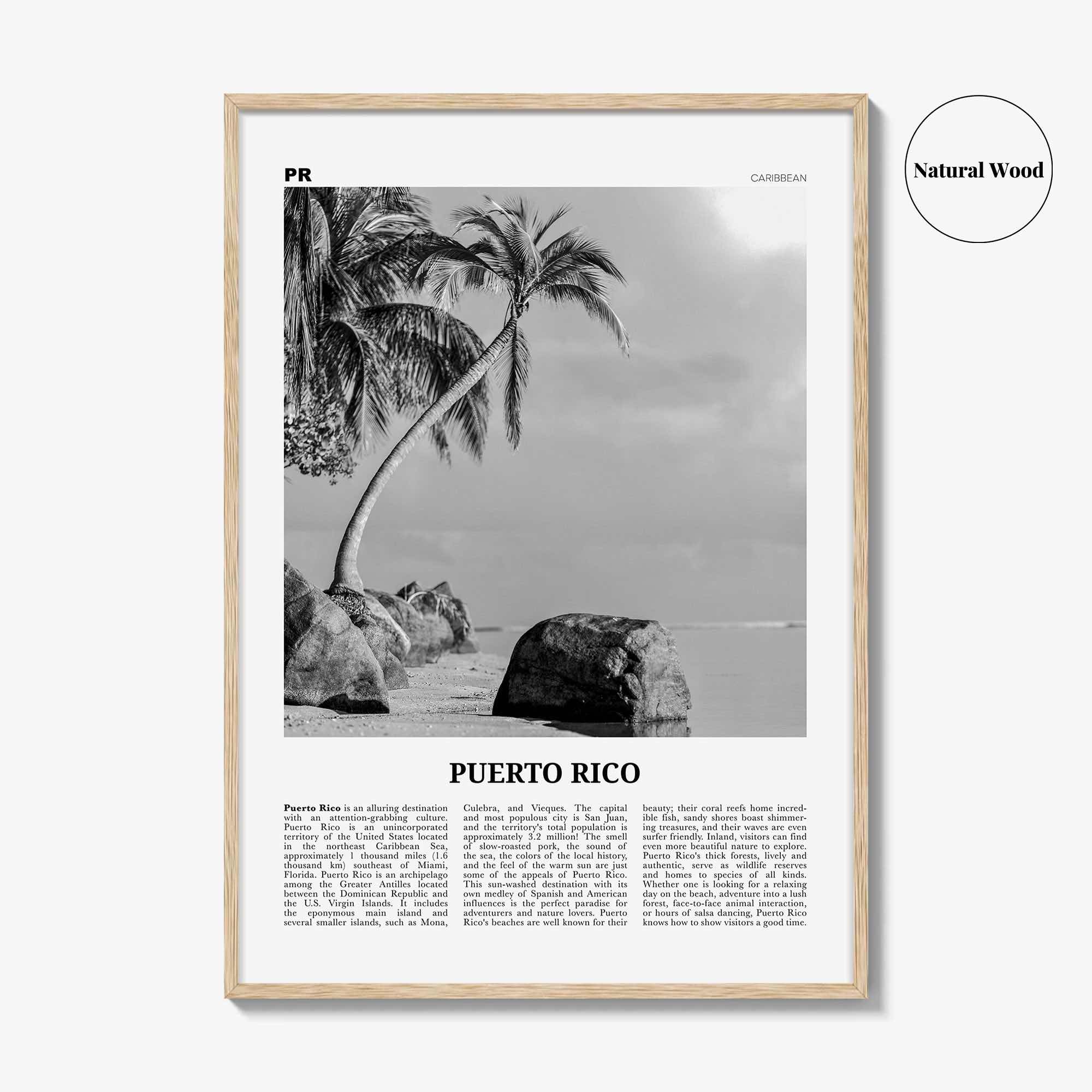 Puerto Rico Print Black and White No 1, Puerto Rico Wall Art, Puerto Rico Poster, Puerto Rico Photo, Puerto Rico Wall Decor, San Juan