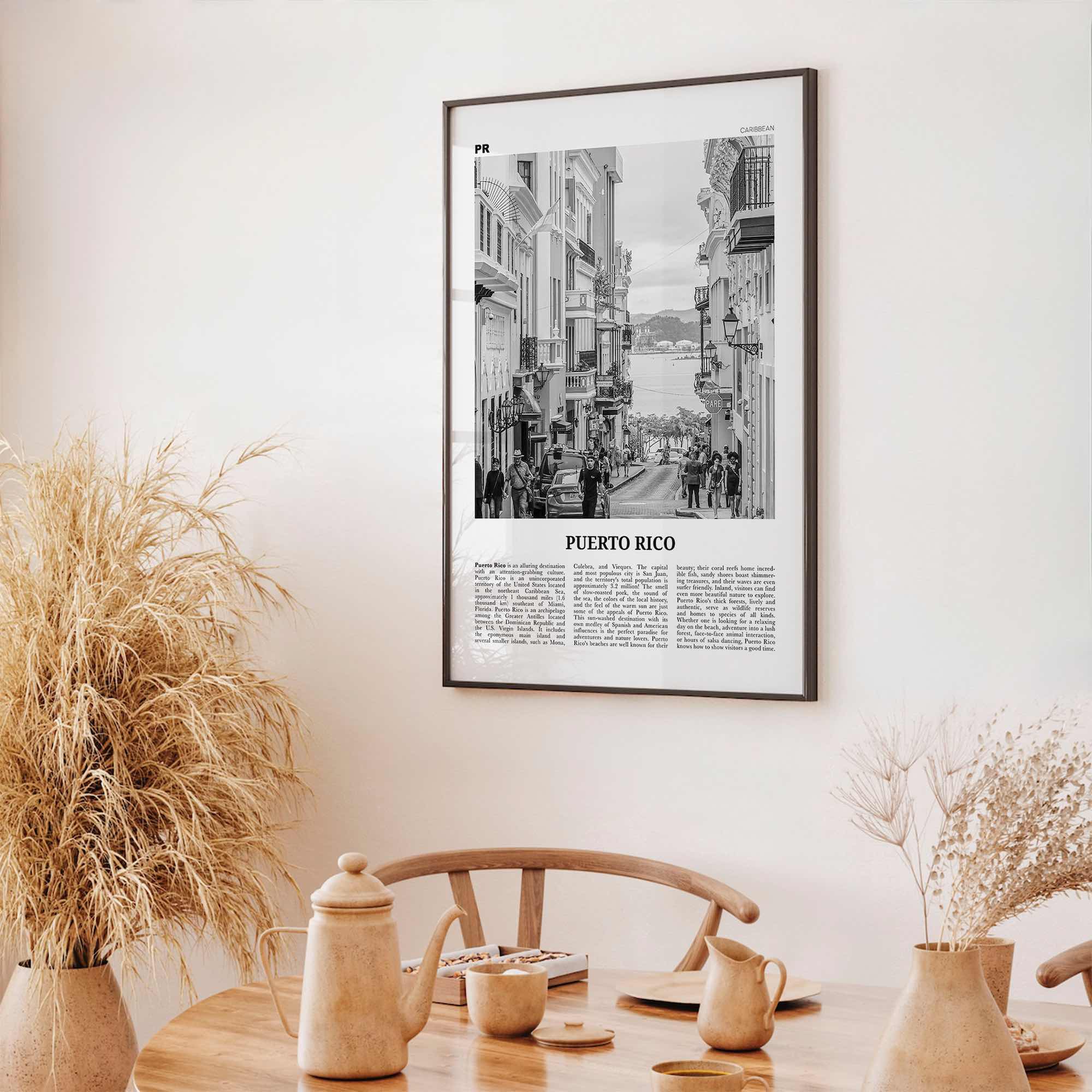 Puerto Rico Print Black and White No 2, Puerto Rico Wall Art, Puerto Rico Poster, Puerto Rico Photo, Puerto Rico Wall Decor, San Juan