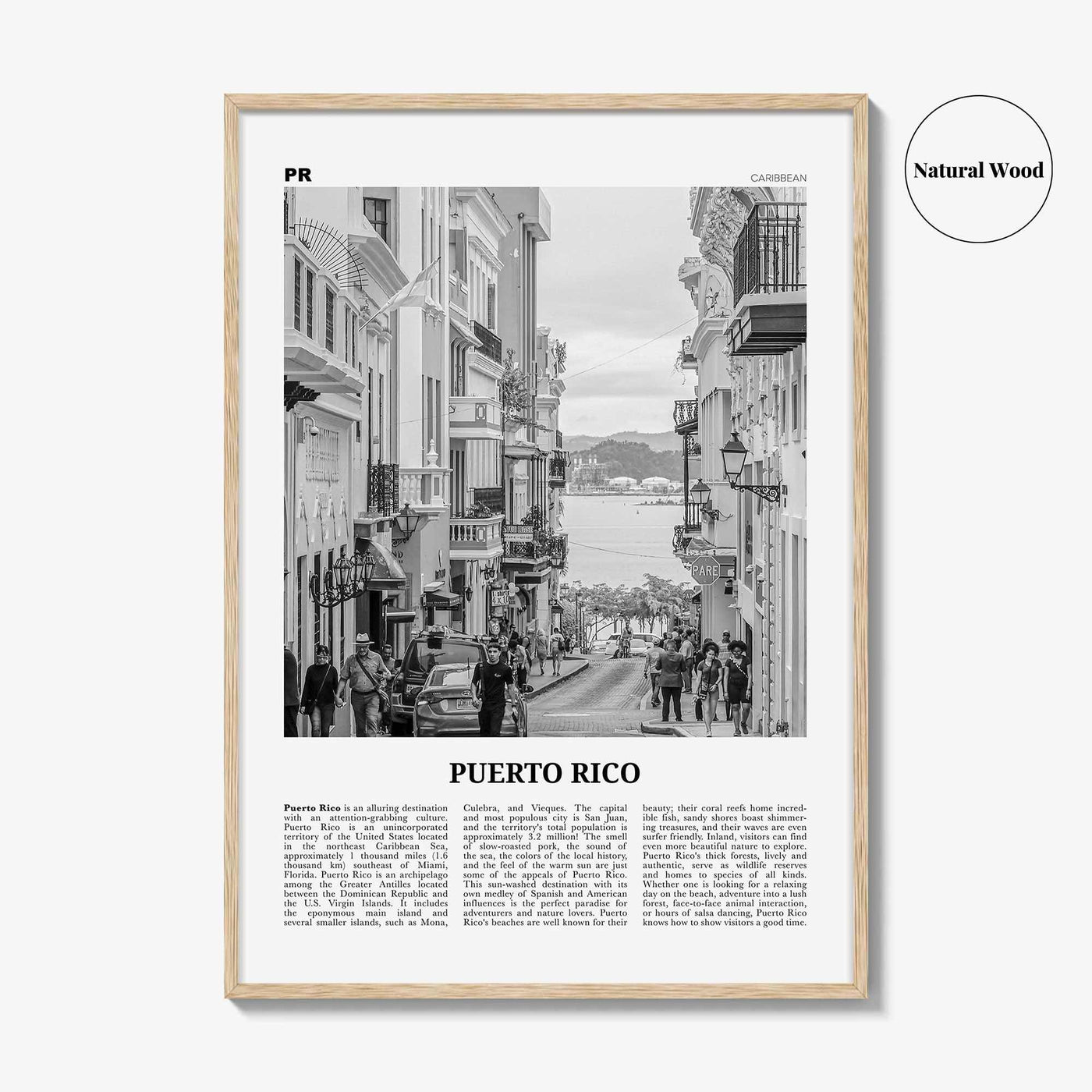 Puerto Rico Print Black and White No 2, Puerto Rico Wall Art, Puerto Rico Poster, Puerto Rico Photo, Puerto Rico Wall Decor, San Juan