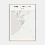 Puerto Vallarta Map Portrait Poster