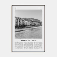 Puerto Vallarta Travel B&W Poster