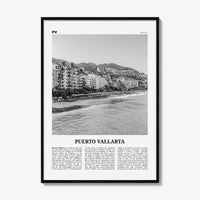 Puerto Vallarta Print Black and White, Puerto Vallarta Wall Art, Puerto Vallarta Poster, Puerto Vallarta Photo, Mexico