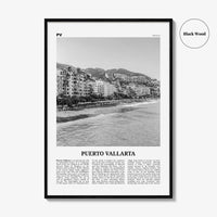 Puerto Vallarta Print Black and White, Puerto Vallarta Wall Art, Puerto Vallarta Poster, Puerto Vallarta Photo, Mexico