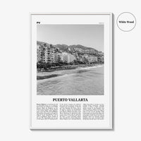 Puerto Vallarta Print Black and White, Puerto Vallarta Wall Art, Puerto Vallarta Poster, Puerto Vallarta Photo, Mexico