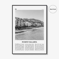 Puerto Vallarta Print Black and White, Puerto Vallarta Wall Art, Puerto Vallarta Poster, Puerto Vallarta Photo, Mexico